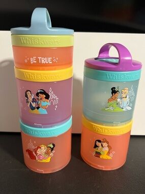 Whiskware Disney Princess Snack Container Collection Set Of 2